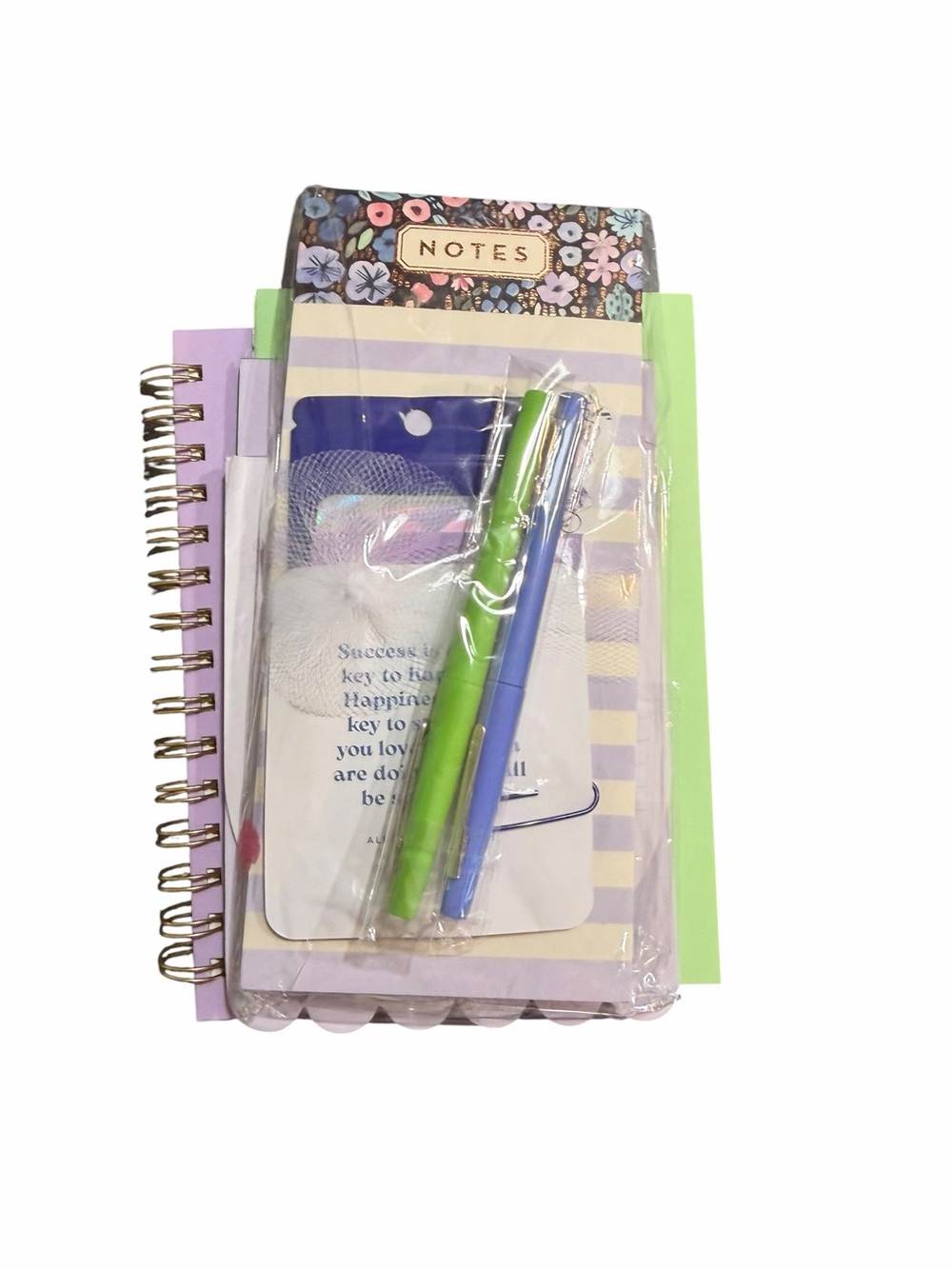 Floral Notebook Set Pastel Notebooks & Pens